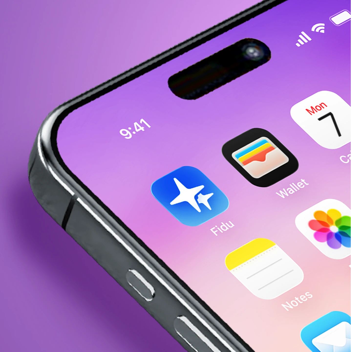 Иконка приложения Fidu на экране смартфона